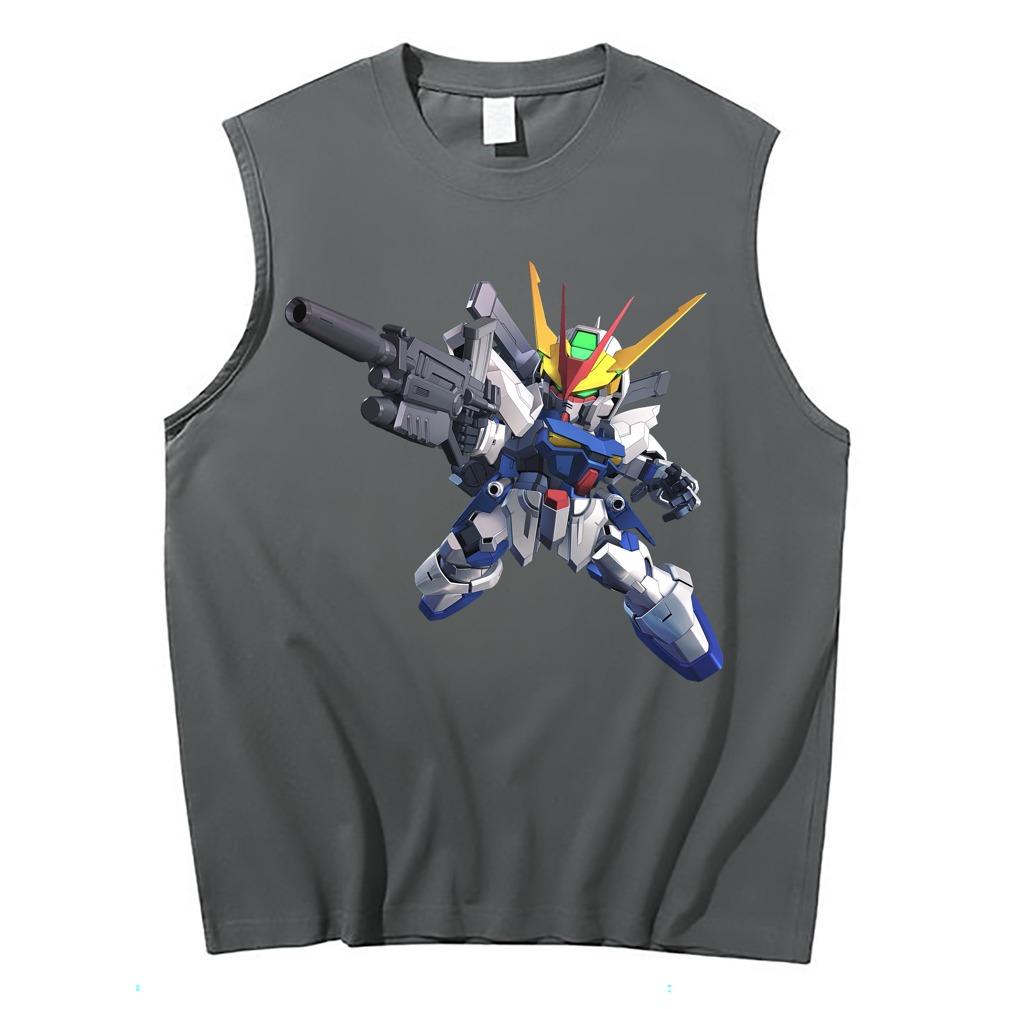 （画像用） 機動戦士ガンダム Mobile Suit Gundam コットン100％タンクトップ（フロントプリント）
